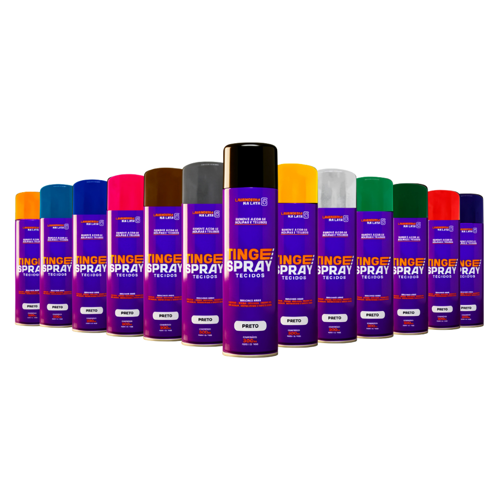 Tinta de Tecidos Roupas Estofados Carpetes - Tingespray 300Ml