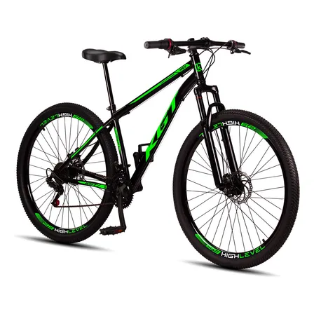 Bicicleta Aro 29 Aço Carbono Freios A Disco Suspensão 21 Vel