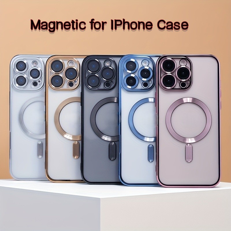 Capa De Telefone-Macia Magnética Moderna Compatível Com Iphone 17 , 16 , 15 , 14 , 13 , 12 , 11 Pro Max E 16 Plus , Ofer