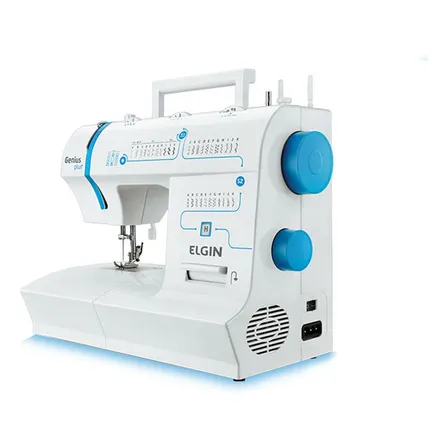 Máquina De Costura Elgin Jx-4035 Genius Plus 31 Pontos Cor Branco