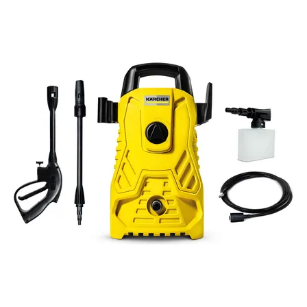 Lavadora De Alta Pressão Kärcher Compacta 1500 Psi/libras 1400w 300l/h Com Aplicador De Detergente E Lança Regulável 220v Amarelo/preto 50/60hz