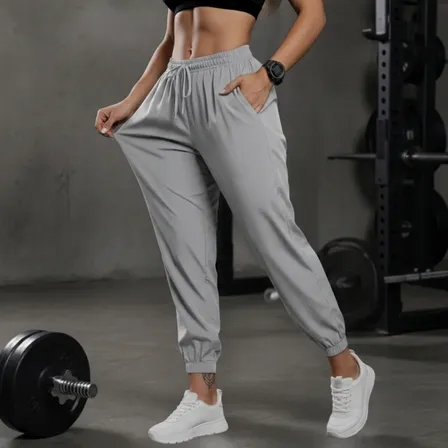 Calça Jogger Tactel Soltinha Slim Academia Esportiva