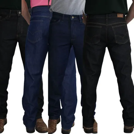 Kit 4 Calças Jeans Masculina Tradicional Atacado Reforçada