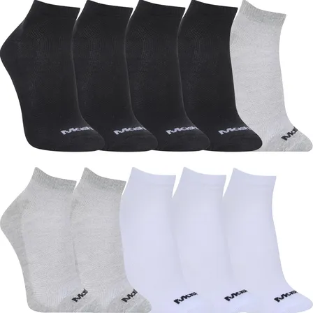 Kit Com 10 Meias Mash Cano Curto Esporte Unissex