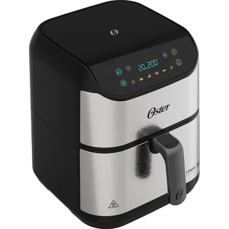Fritadeira Digital Inox Oster 5l Com Painel Touch Cor Prateado