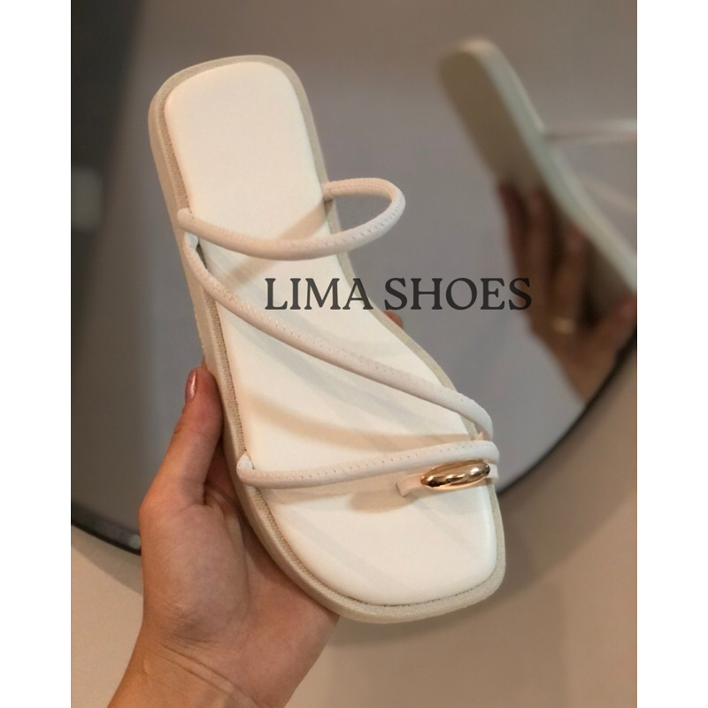 Papete Feminina Birken Flat Confortável Leve Tendência 2026 com enfeite no dedo