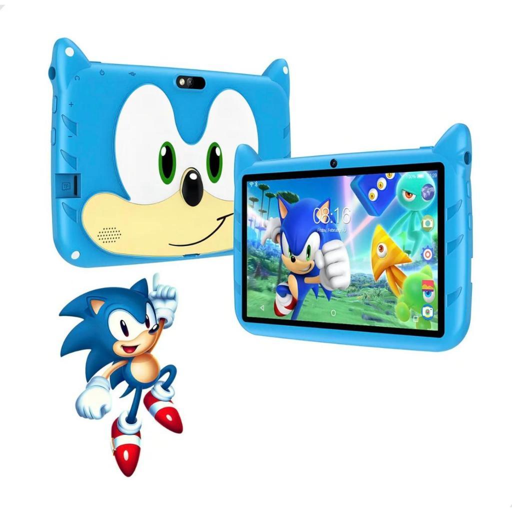 Tablet Kids Infantil Sonic Menino Menina Smart Para Crianças Cor Azul & Rosa-chiclete